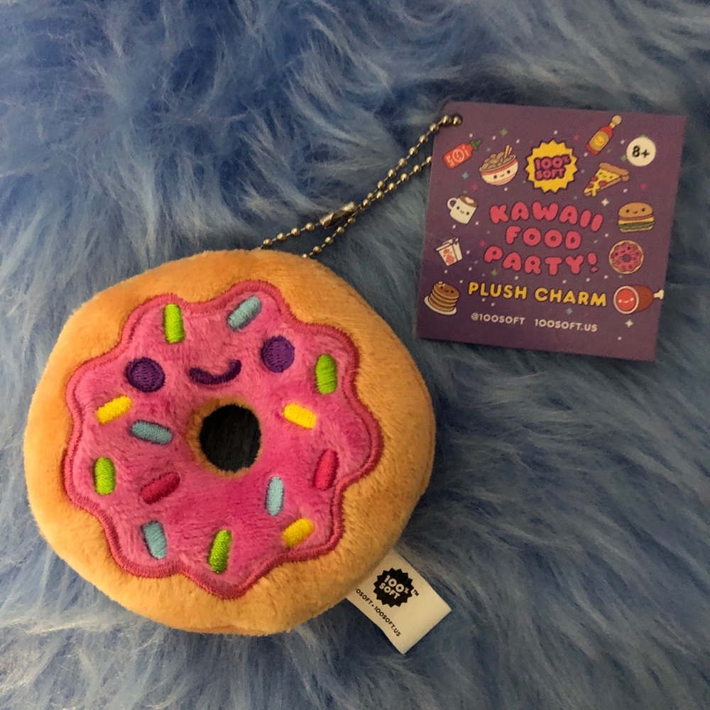 100% Soft Mini Plush Kawaii Donut Bag Charm